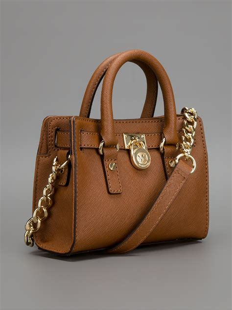 brown satchel michael kors|Michael Kors brown shoulder bag.